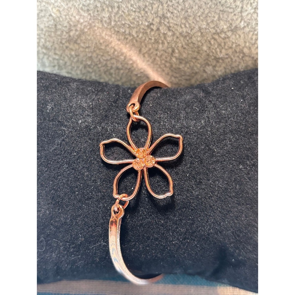 #6. Rose-tone Colored Delicate Bracelet